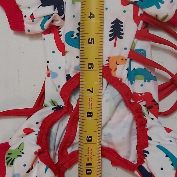 Dog Dinosaur Pajamas – Stretchable, Breathable Dog Jumpsuit w/Cute Pattern, XXS - Picture 6 of 8